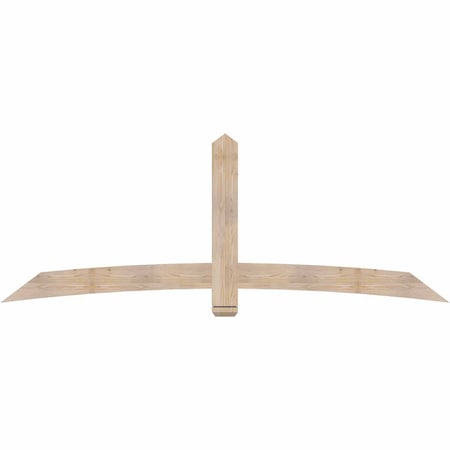 Ekena Millwork Bellingham Smooth Timber Gable Bracket, Douglas Fir, 96"W x 36"H x 1 1/2"D x 5 1/2"F, 9/12 Pitch GBW096X36X0206BEL00SDF